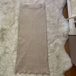 Zara Knit Ribbed MIDI Skirt